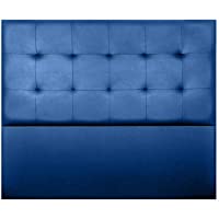 Cabecero de Cama Modelo Nairobi- tapizado en Polipiel Azahar. Pro Elite. (para Cama de 80 (90x120x8) en Color Azul)